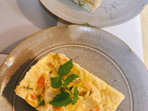 豆腐と卵の蒸し物 を電子レンジで